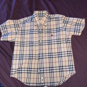 Burberry boys 4Y short sleeve button up